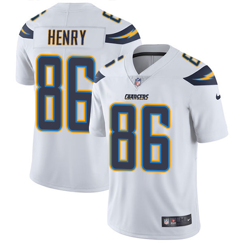 Los Angeles Chargers #86 Hunter Henry White Men's Stitched Vapor Untouchable Limited Jersey Men's