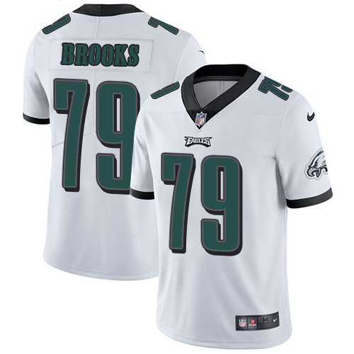 Philadelphia Eagles #79 Brandon Brooks White Men's Stitched Vapor Untouchable Limited Jersey Men's