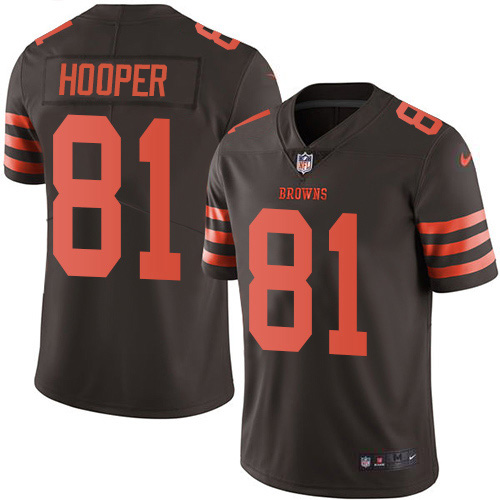 Cleveland Browns #81 Austin Hooper Brown Youth Stitched Limited Rush Jersey Youth