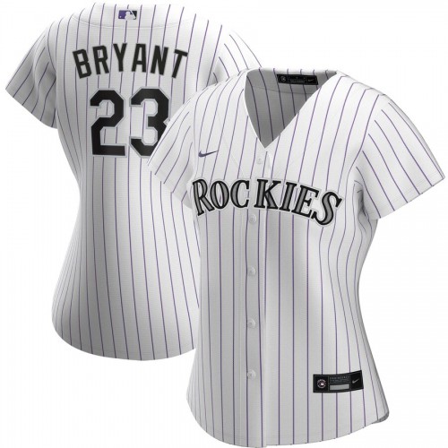 Colorado Colorado Rockies #23 Kris Bryant Women's Home 2020 Player Jersey - White Womens