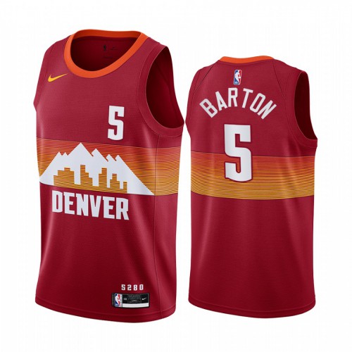 Denver Nuggets #5 Will Barton Red Youth Swingman 2020-21 City Edition Jersey Youth