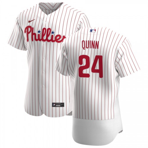 Philadelphia Philadelphia Phillies #24 Roman Quinn Men's White Home 2020 Authentic Player Jersey Men's
