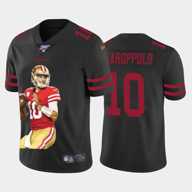 San Francisco 49ers #10 Jimmy Garoppolo Team Hero 3 Vapor Limited 100 Jersey Black
