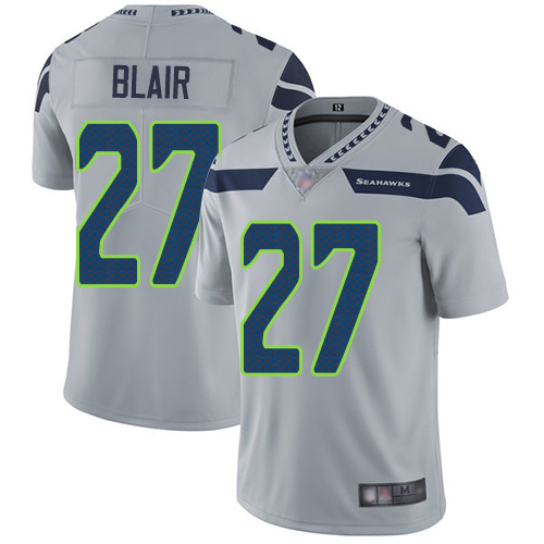 Seattle Seahawks #27 Marquise Blair Grey Alternate Youth Stitched Vapor Untouchable Limited Jersey Youth
