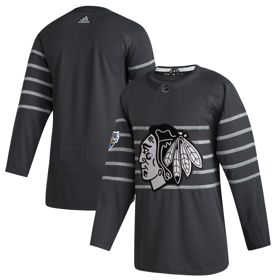 Men's Chicago Blackhawks Adidas Gray 2020 All-Star Game Authentic Jersey