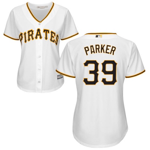 Pittsburgh Pirates #39 Dave Parker White Home Women's Stitched Jersey Womens