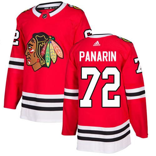 Adidas Chicago Blackhawks #72 Artemi Panarin Red Home Authentic Stitched Youth Jersey Youth