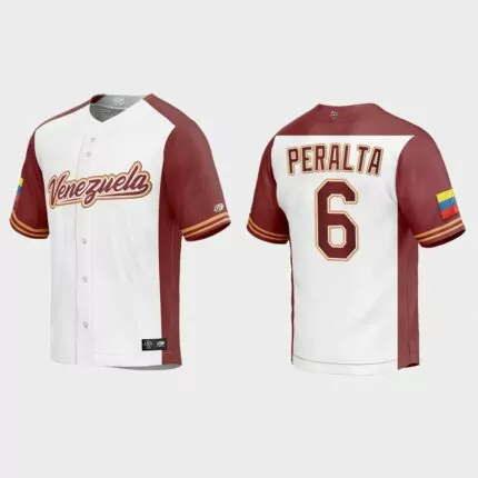 David Peralta Venezuela Baseball 2023 World Baseball Classic Replica Jersey – White