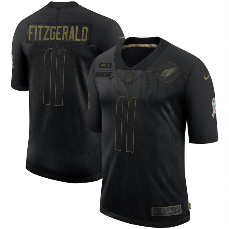 Arizona Cardinals #11 Larry Fitzgerald 2020 Salute To Service Limited Jersey Black
