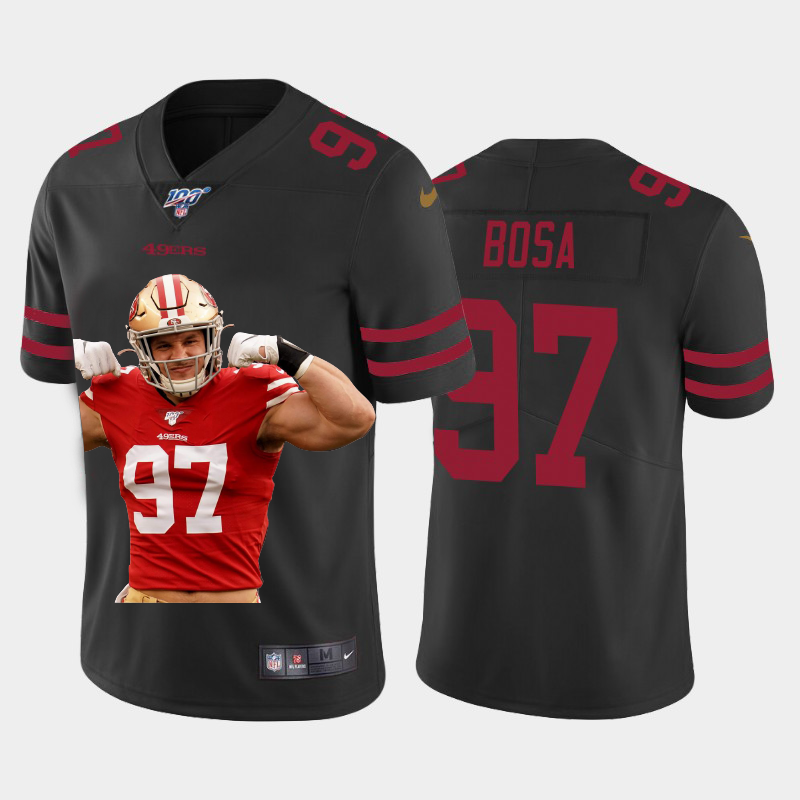 San Francisco 49ers #97 Nick Bosa Team Hero 2 Vapor Limited 100 Jersey Black