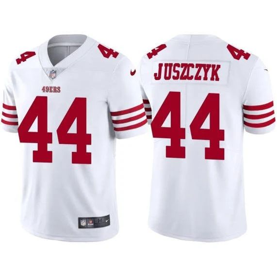 San Francisco 49ers #44 Kyle Juszczyk Whiite Men's 2022-26 Limited Stitched Vapor Untouchable Jersey