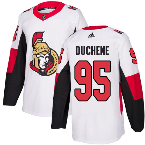 Adidas Ottawa Senators #95 Matt Duchene White Road Authentic Stitched Jersey Men's