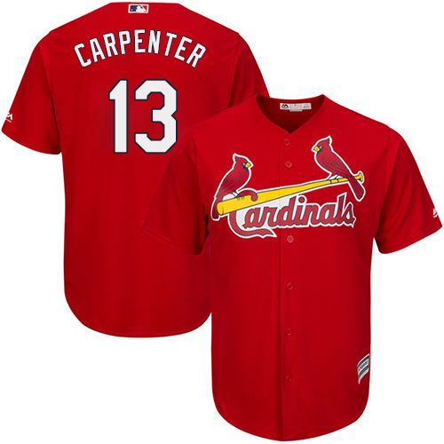 St.Louis Cardinals #13 Matt Carpenter Red Cool Base Stitched Youth Jersey Youth