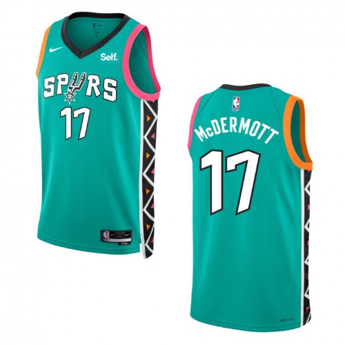 San Antonio San Antonio Spurs #17 Doug Mcdermott Unisex Green 2022-23 Swingman Jersey - City Edition Mens