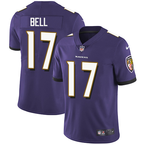 Baltimore Ravens #17 Le'Veon Bell Purple Team Color Men's Stitched Vapor Untouchable Limited Jersey Men's