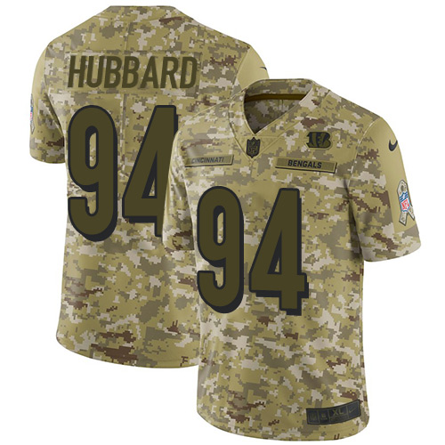 Bengals #94 Sam Hubbard Camo Men's Stitched Limited 2018 Salute To Service Jersey