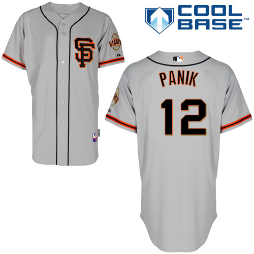 San Francisco Giants #12 Joe Panik Grey Road 2 Cool Base Stitched Jersey Men's