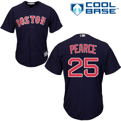 Boston Red Sox #25 Steve Pearce Navy Blue New Cool Base Stitched Jersey Men's
