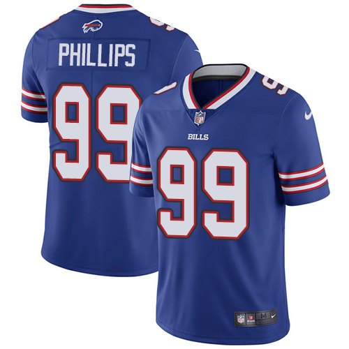 Buffalo Bills #99 Harrison Phillips Royal Blue Team Color Men's Stitched Vapor Untouchable Limited Jersey Men's