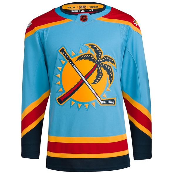 Florida Panthers Blank Men's Adidas Reverse Retro 2.0 Authentic Player Jersey - Blue