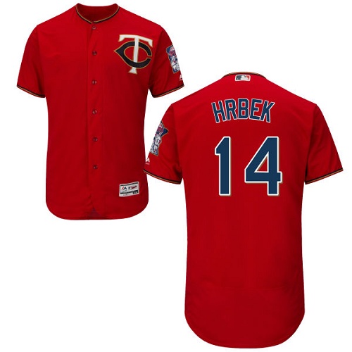Minnesota Twins #14 Kent Hrbek Red Flexbase Authentic Collection Stitched Jersey Men's