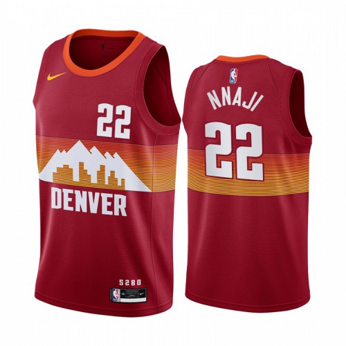 Denver Nuggets #22 Zeke Nnaji Red Youth Swingman 2020-21 City Edition Jersey Youth