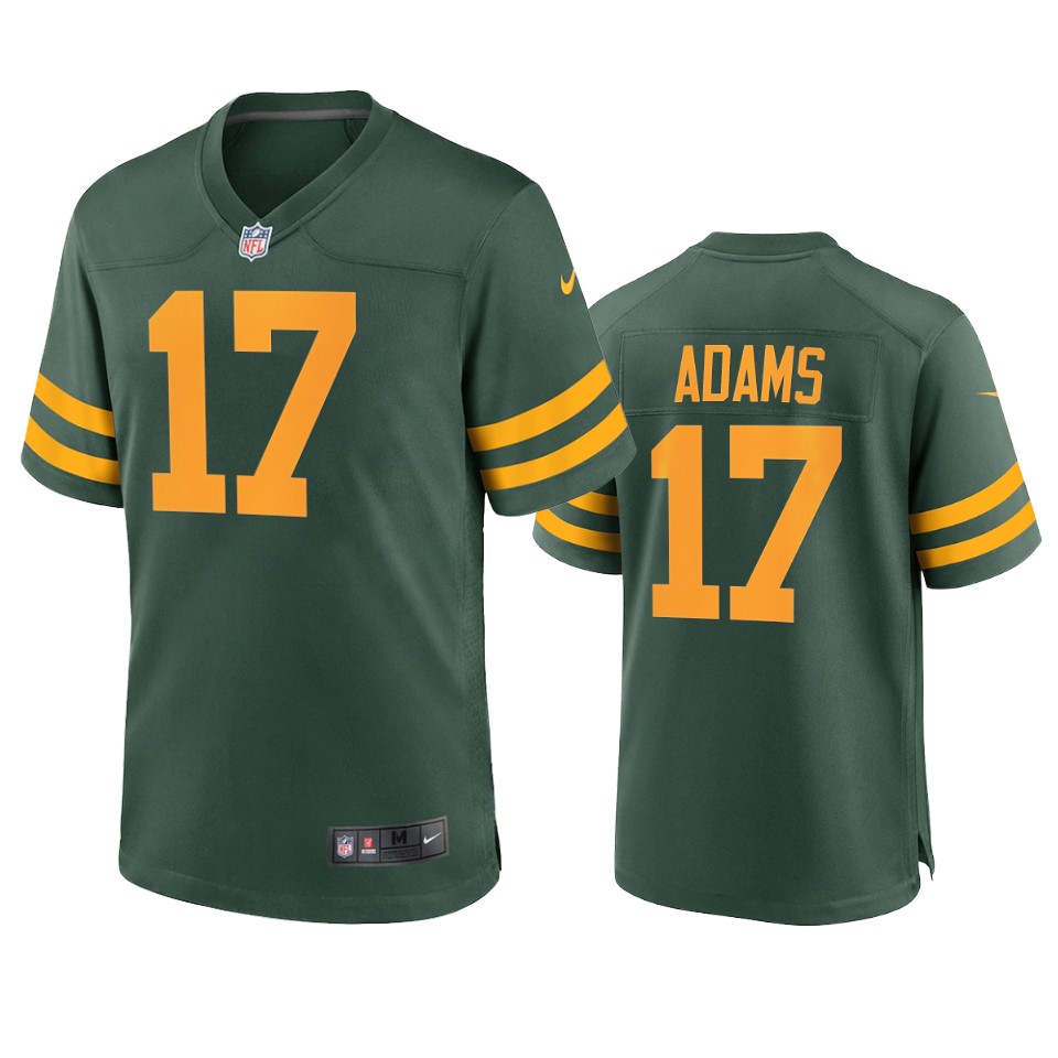 Green Bay Packers #17 Davante Adams Men's Alternate Game Player Jersey - Green