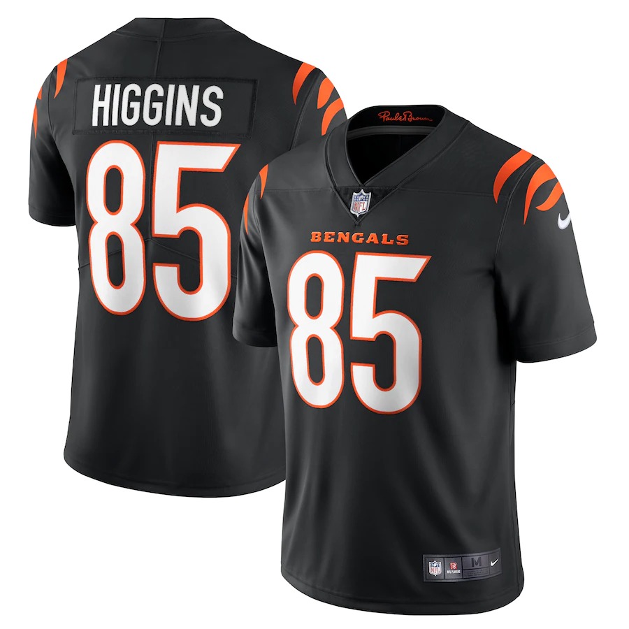 Cincinnati Bengals #85 Tee Higgins Black Vapor Limited Jersey