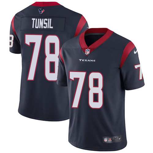 Houston Texans #78 Laremy Tunsil Navy Blue Team Color Men's Stitched Vapor Untouchable Limited Jersey Men's