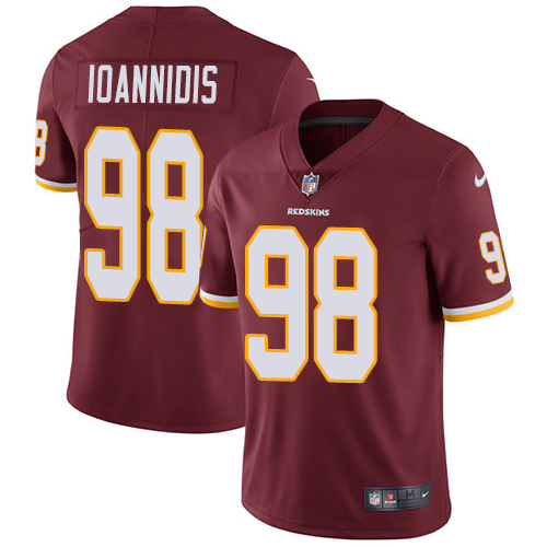 Washington Commanders #98 Matt Ioannidis Burgundy Red Team Color Men's Stitched Vapor Untouchable Limited Jersey Men's