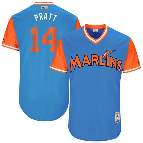 Miami Marlins #14 Martin Prado Blue 