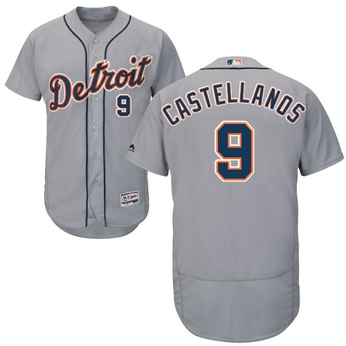 Detroit Tigers #9 Nick Castellanos Grey Flexbase Authentic Collection Stitched Jersey Men's