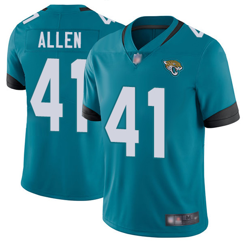 Jaguars #41 Josh Allen Teal Green Alternate Youth Stitched Vapor Untouchable Limited Jersey