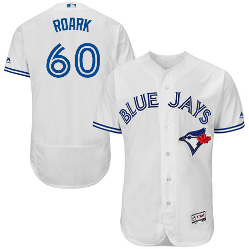 Toronto Blue Jays #60 Tanner Roark White Flexbase Authentic Collection Stitched Jersey Men's