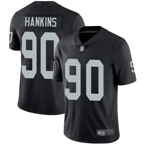 Las Vegas Raiders #90 Johnathan Hankins Black Team Color Men's Stitched Vapor Untouchable Limited Jersey Men's