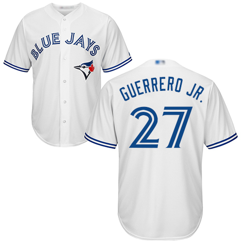 Toronto Blue Jays #27 Vladimir Guerrero Jr. White Cool Base Stitched Youth Jersey Youth