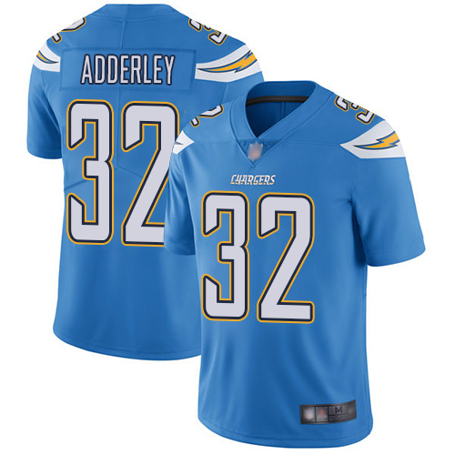 Los Angeles Chargers #32 Nasir Adderley Electric Blue Alternate Men's Stitched Vapor Untouchable Limited Jersey Men's