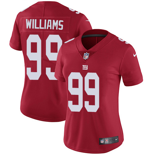 New York Giants #99 Leonard Williams Red Women's Stitched Limited Inverted Legend Jersey Womens