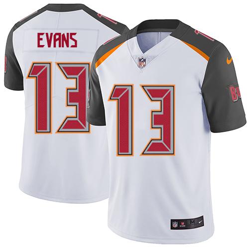 Buccaneers #13 Mike Evans White Men's Stitched Vapor Untouchable Limited Jersey