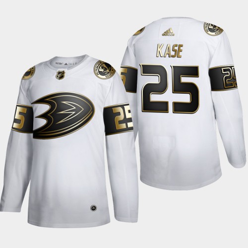 Anaheim Anaheim Ducks #25 Ondrej Kase Men's Adidas White Golden Edition Limited Stitched Jersey Men's