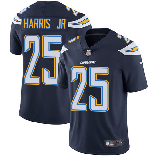 Los Angeles Chargers #25 Chris Harris Jr Navy Blue Team Color Men's Stitched Vapor Untouchable Limited Jersey Men's