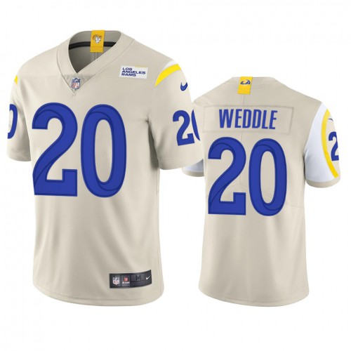 Los Angeles Los Angeles Rams #20 Eric Weddle Men's Vapor Limited Jersey - Bone Men's