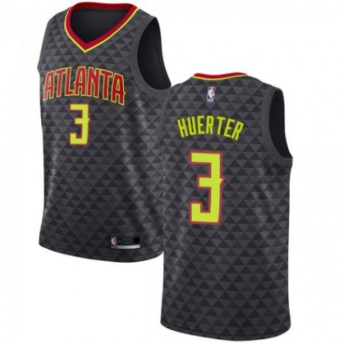 Atlanta Hawks #3 Kevin Huerter Black Youth Swingman Icon Edition Jersey Youth