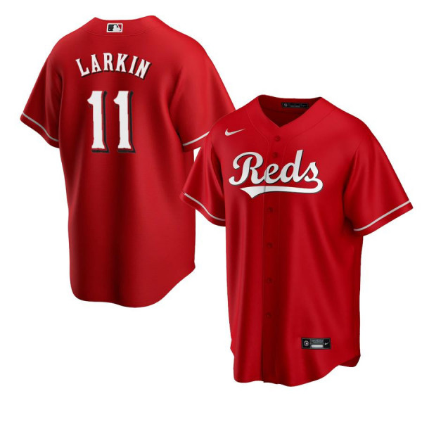 Cincinnati Reds 11 Replica Red Alternate 2020 Replica Barry Larkin Jersey