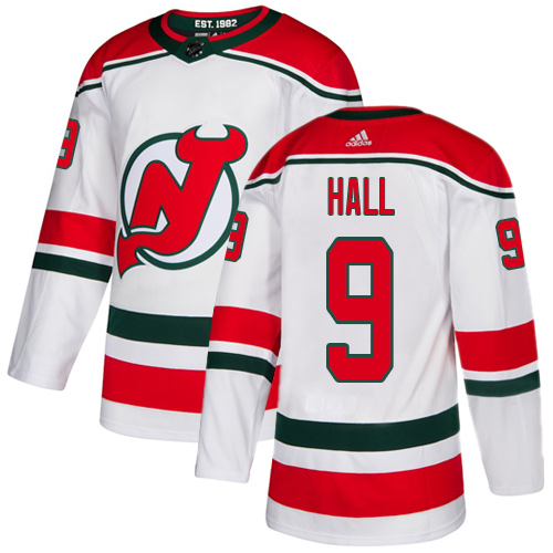 Adidas New Jersey Devils #9 Taylor Hall White Alternate Authentic Stitched Youth Jersey Youth