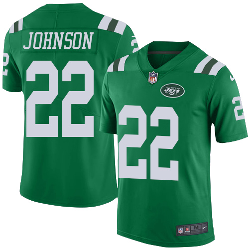 New York Jets #22 Trumaine Johnson Green Youth Stitched Limited Rush Jersey Youth