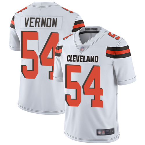 Cleveland Browns #54 Olivier Vernon White Men's Stitched Vapor Untouchable Limited Jersey Men's