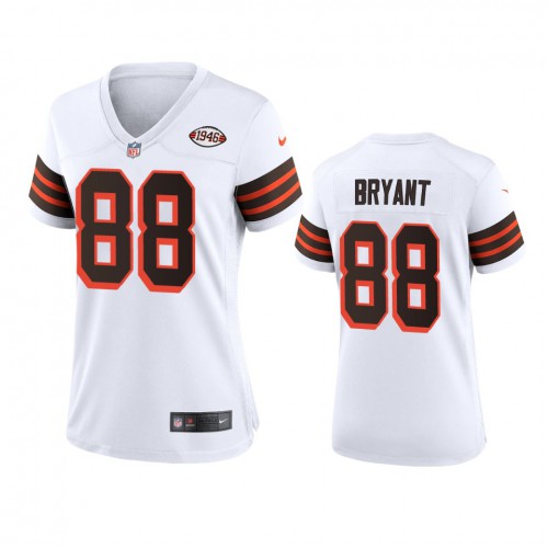 Women Cleveland Browns #88 Harrison Bryant 1946 Collection Alternate Game Limited Jersey - White Womens