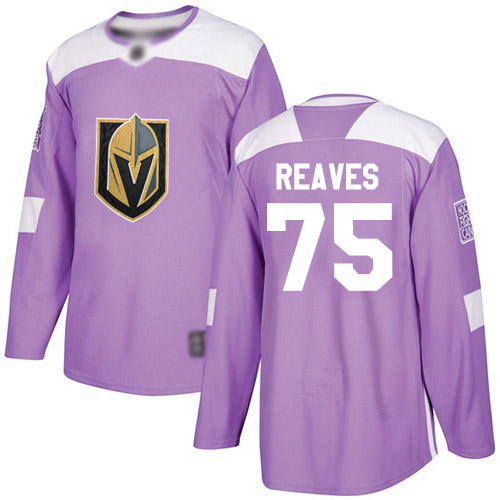Adidas Golden Vegas Golden Knights #75 Ryan Reaves Purple Authentic Fights Cancer Stitched Jersey Men's
