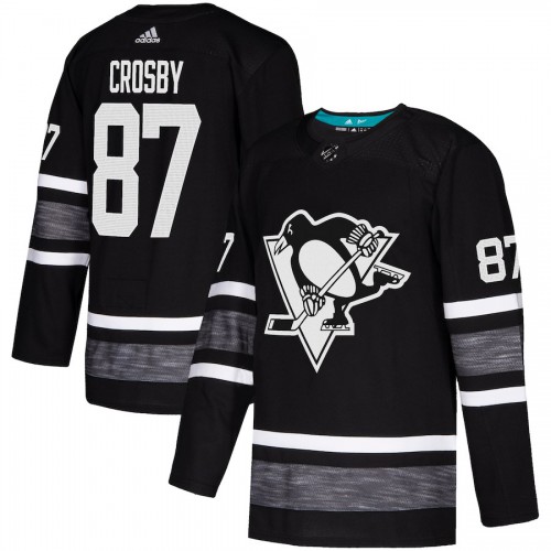 Adidas Pittsburgh Penguins #87 Sidney Crosby Black Authentic 2019 All-Star Stitched Youth Jersey Youth